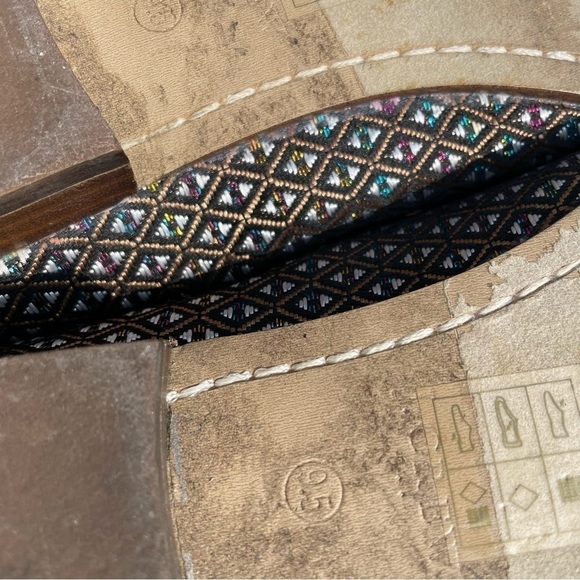 [9.5] J.Crew Black & White, Pink & Blue Diamond Print Almond Toe Tassle Loafers - Picture 11 of 11